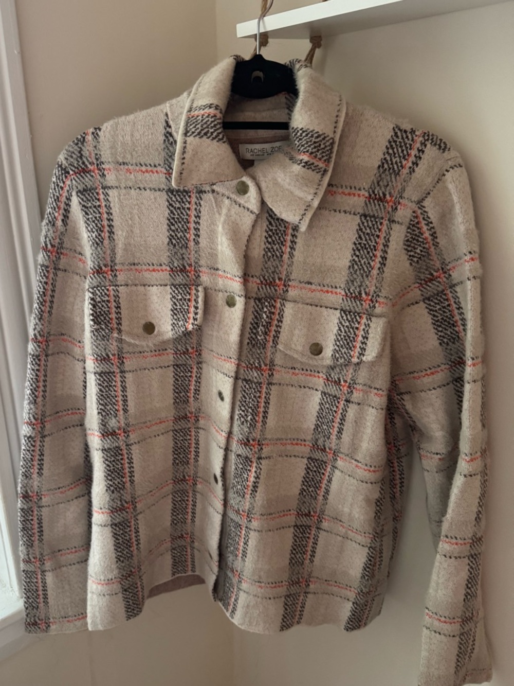 Plaid Shacket Jacket by Rachel Zoe - XL